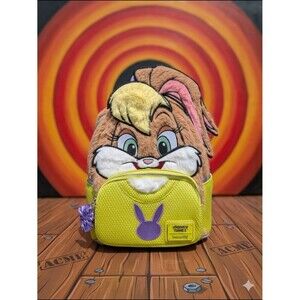 Loungefly Looney Tunes Lola Bunny Faux Fur Mini Backpack (NWT)
